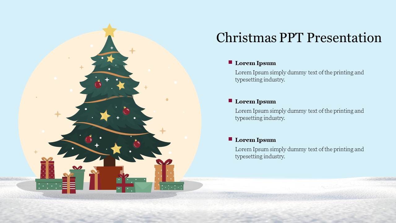 Innovative Editable Christmas PPT Presentation Template